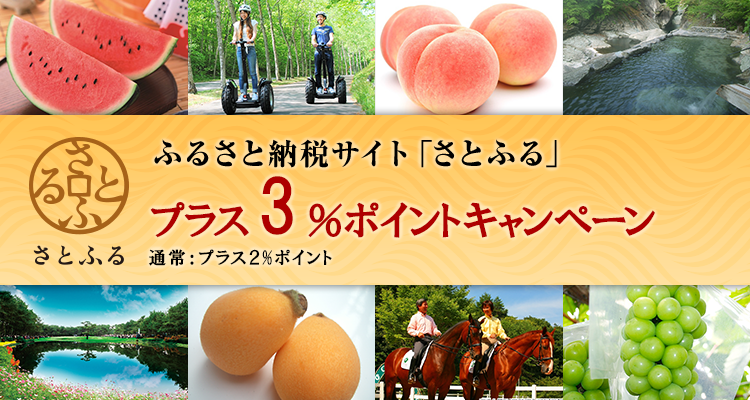 ふるさと納税サイト「さとふる」ポイント7倍キャンペーン